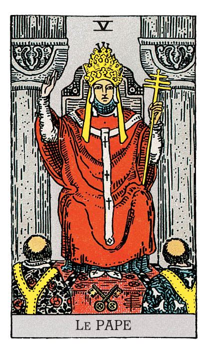 carte du pape tarot|Hierophant / le Pape dans le Tarot : Toutes les significations